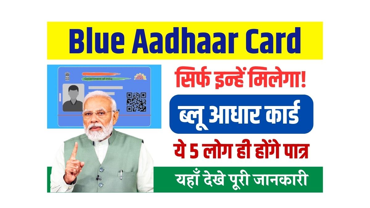 Blue Aadhaar Card